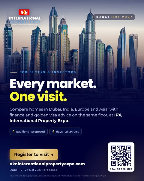 Investor poster: find your next Dubai address, register to visit